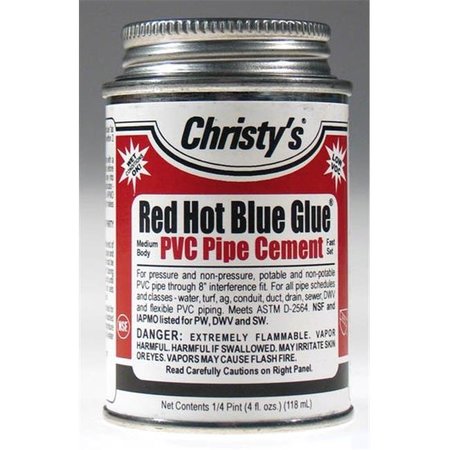 EAT-IN 4 Oz Red Hot Blue Glue Low VOC EA13521